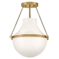Collins Semi-Flush Mount - Brass