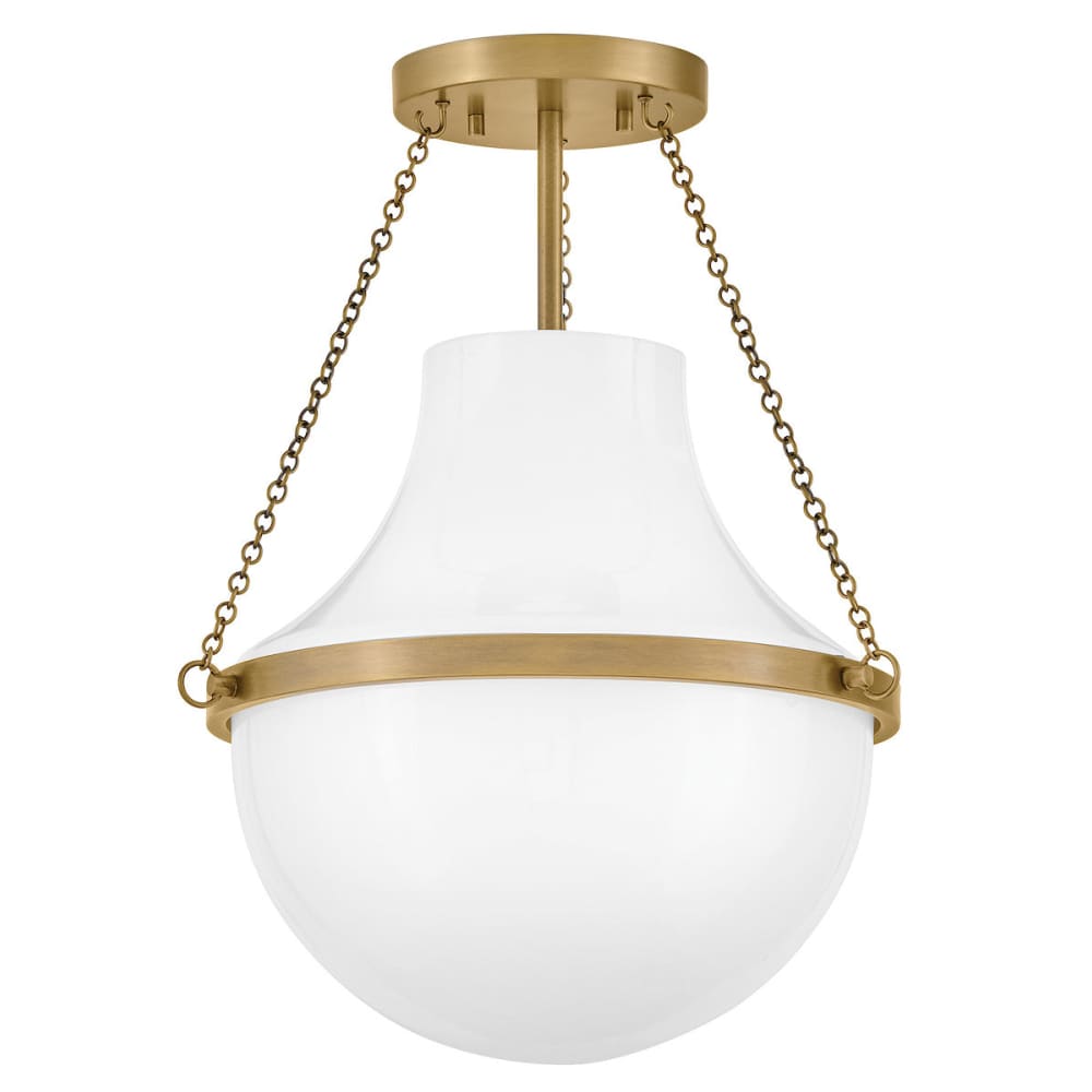 Collins Semi-Flush Mount - Brass