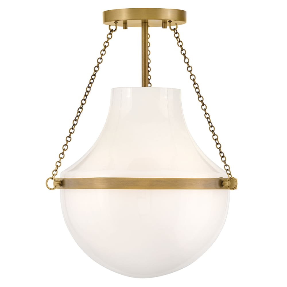 Collins Semi-Flush Mount - Brass