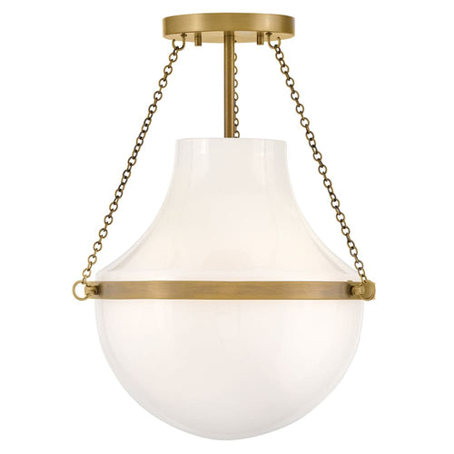 Collins Semi-Flush Mount - Brass