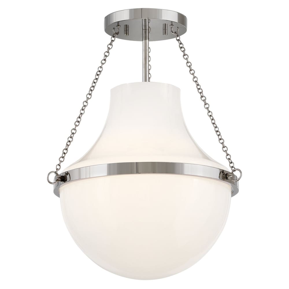 Collins Semi-Flush Mount - Polished Nickel