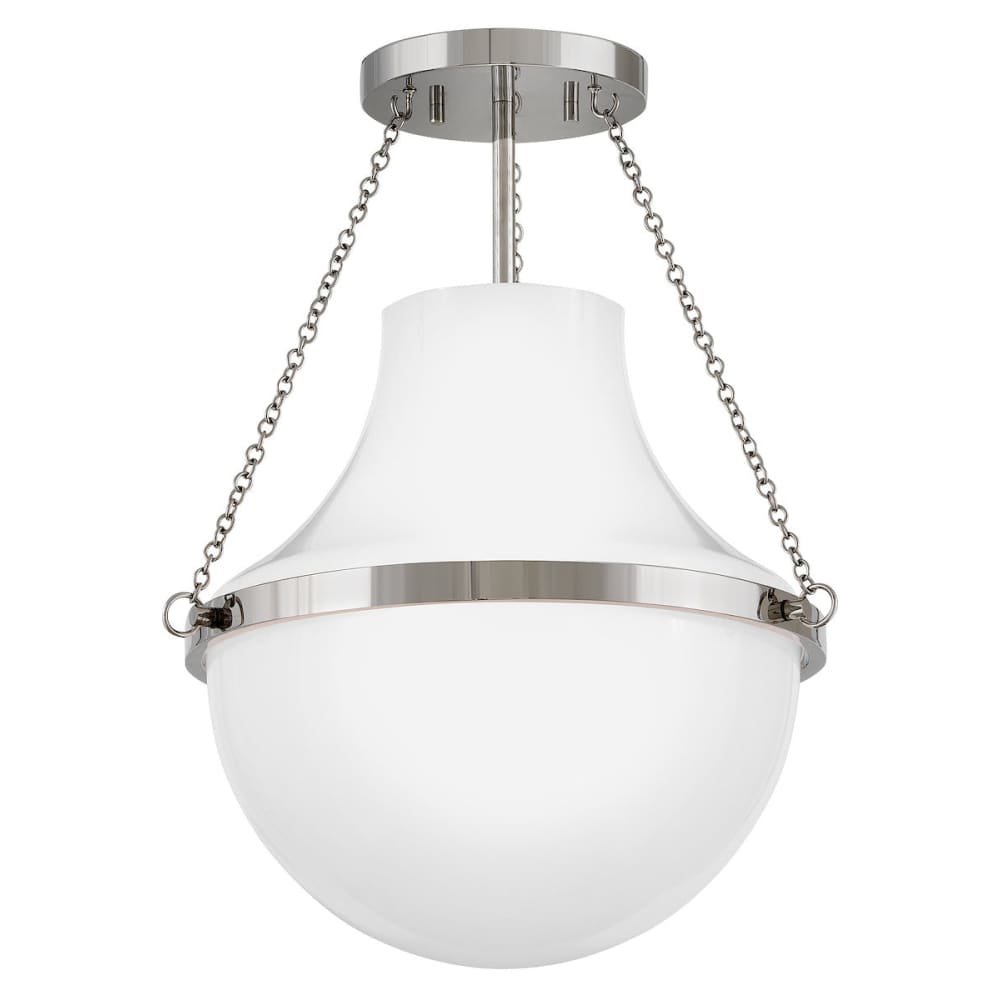 Collins Semi-Flush Mount - Polished Nickel