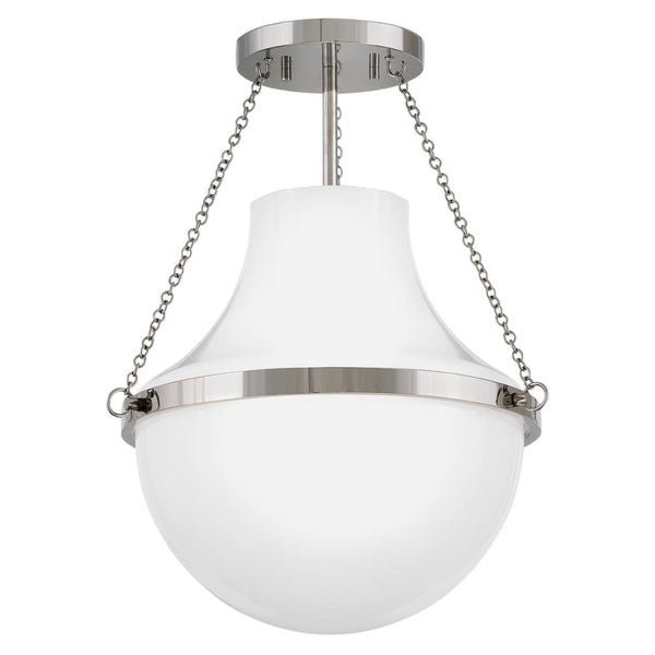 Collins Semi-Flush Mount - Polished Nickel