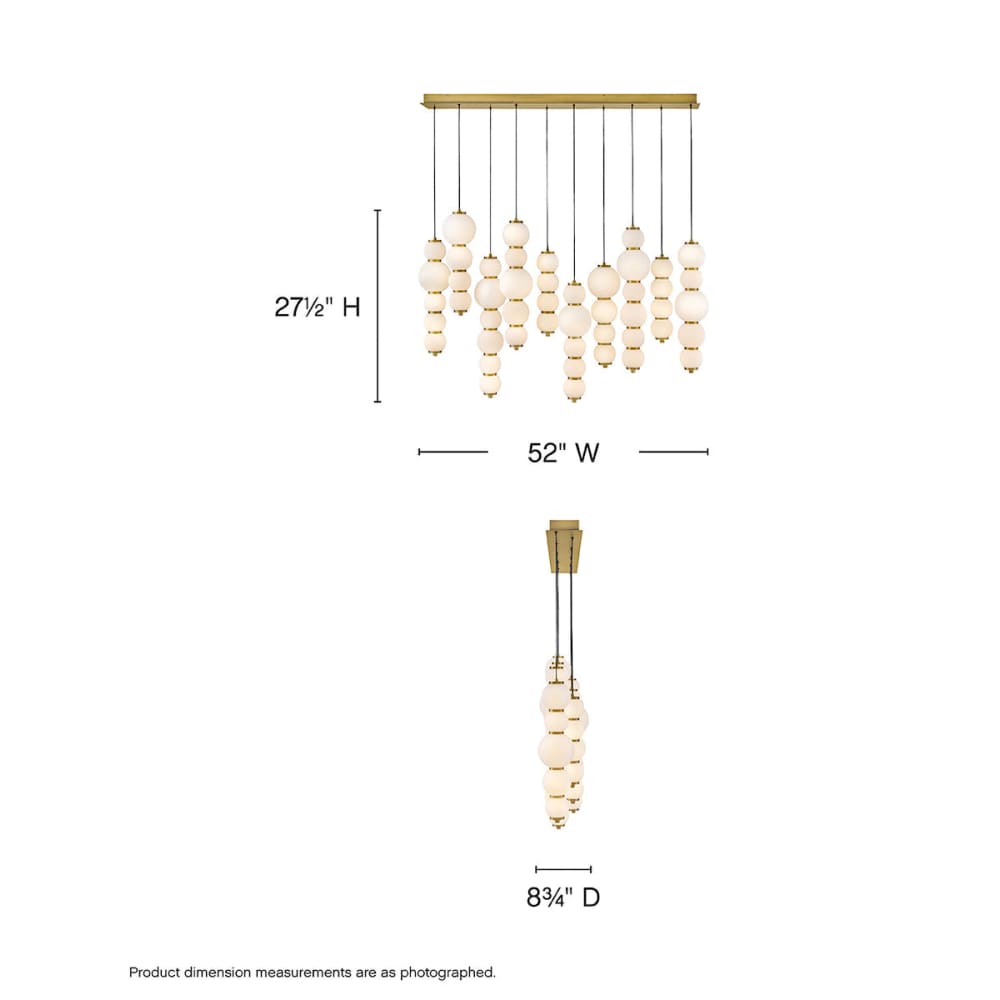 Trigo Multi Light Linear Chandelier