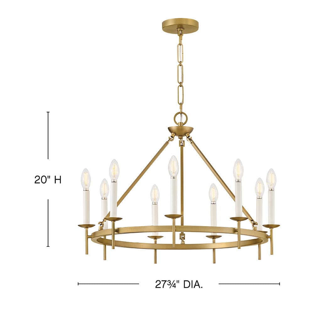 Copley Chandelier - Medium - Brass
