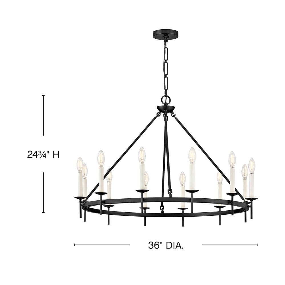 Copley Chandelier - Large - Black