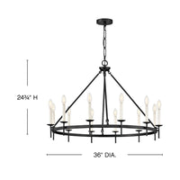 Copley Chandelier - Large - Black