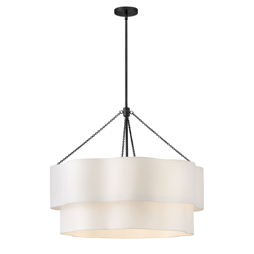 Gwen Drum Chandelier - Black