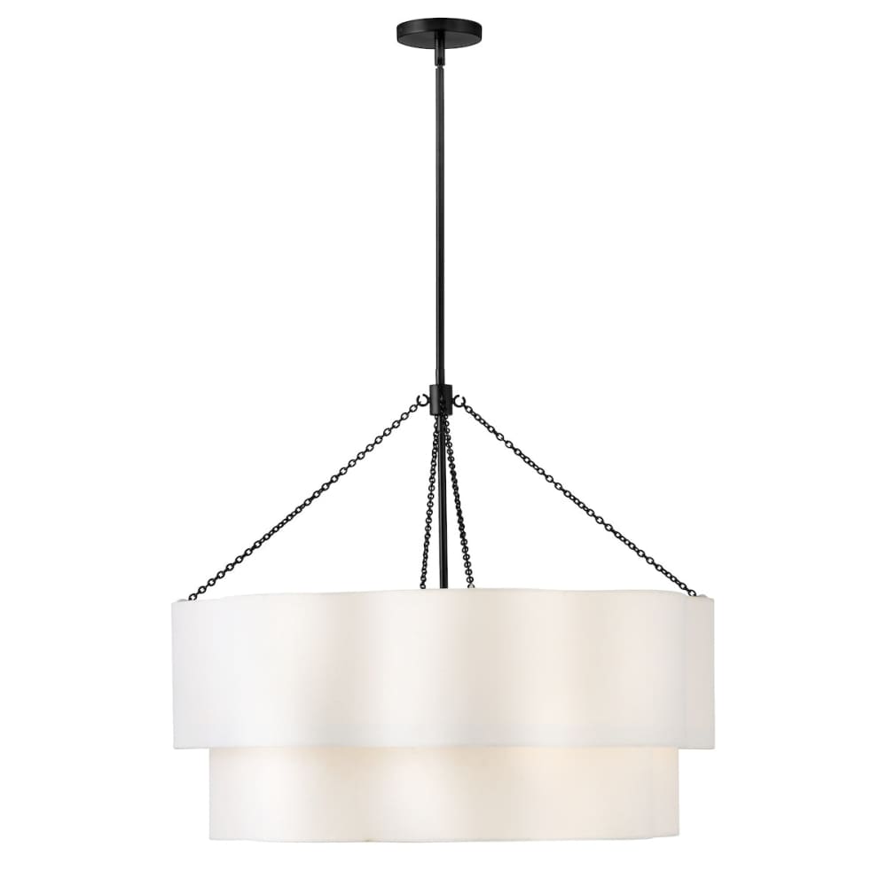 Gwen Drum Chandelier - Black