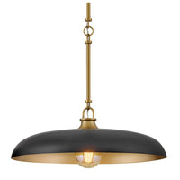 Sadie Dome Pendant - Black