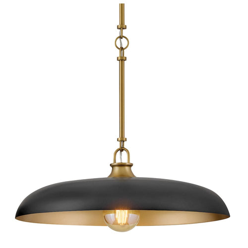 Sadie Dome Pendant - Black
