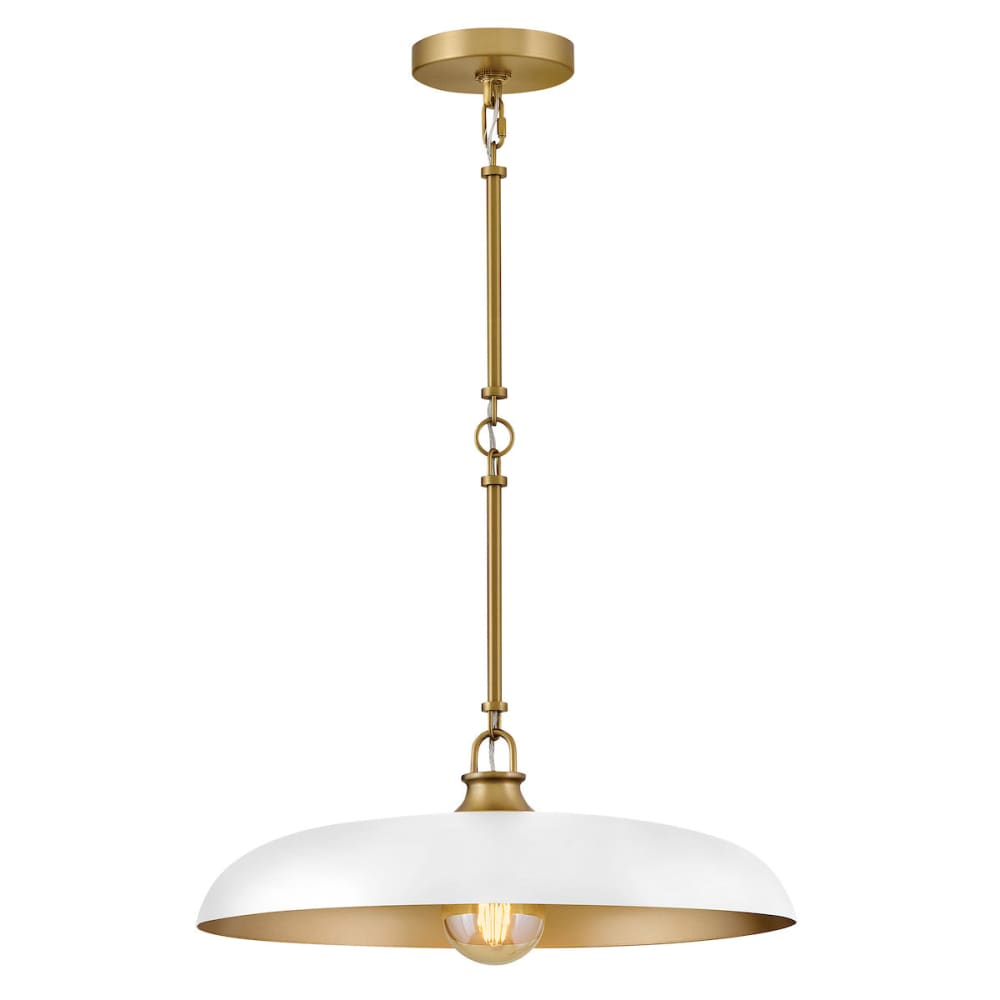 Sadie Dome Pendant - White