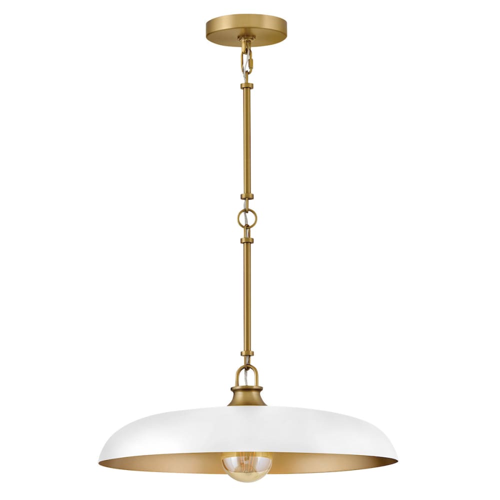 Sadie Dome Pendant - White