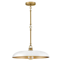 Sadie Dome Pendant - White