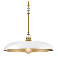Sadie Dome Pendant - White