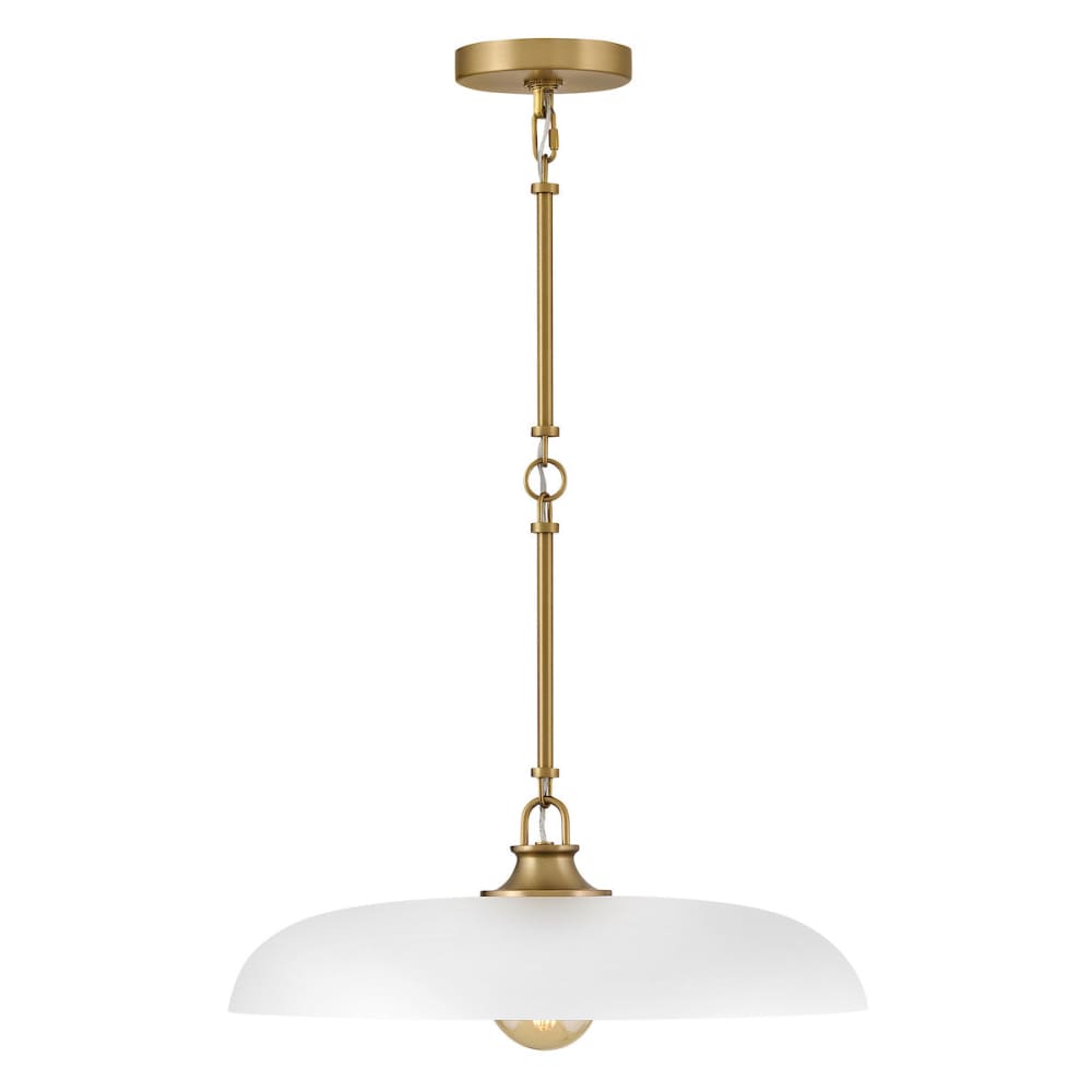 Sadie Dome Pendant - White