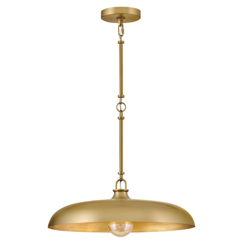Sadie Dome Pendant - Brass