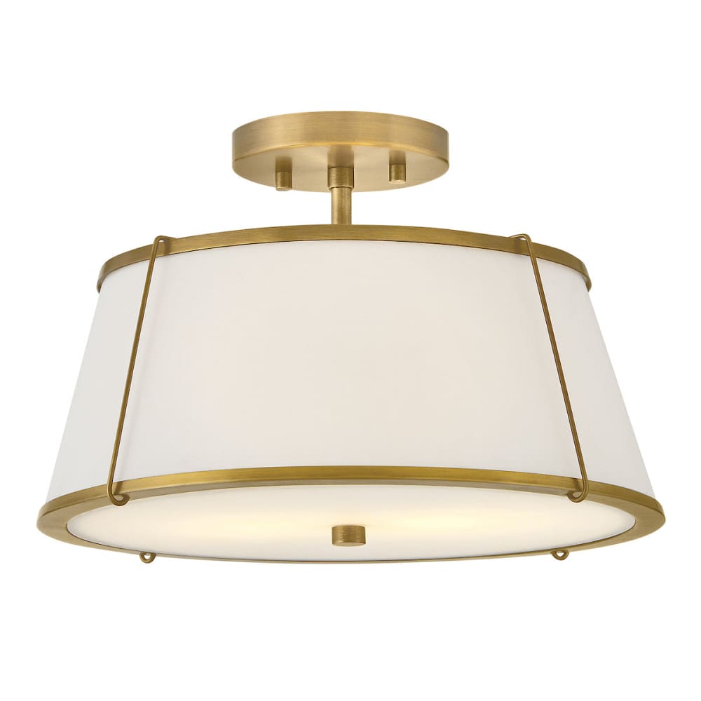 Clark Semi-Flush Mount - Brass