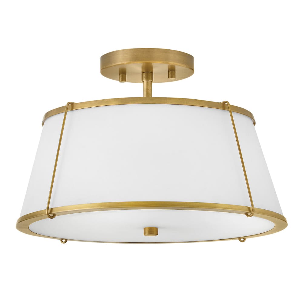 Clark Semi-Flush Mount - Brass