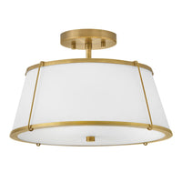 Clark Semi-Flush Mount - Brass