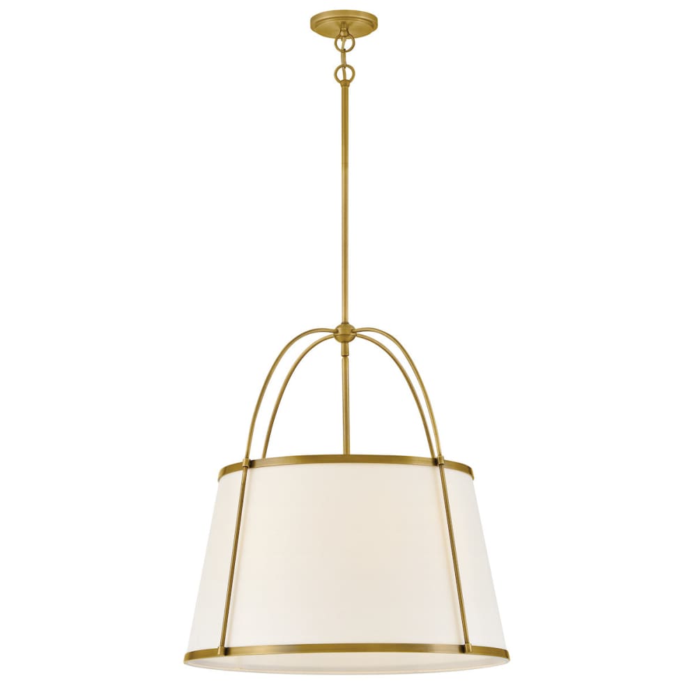 Clarke Drum Chandelier - Brass