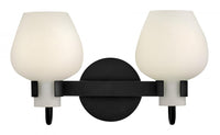 Sylvie 2 Light Vanity - Black