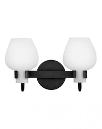 Sylvie 2 Light Vanity - Black