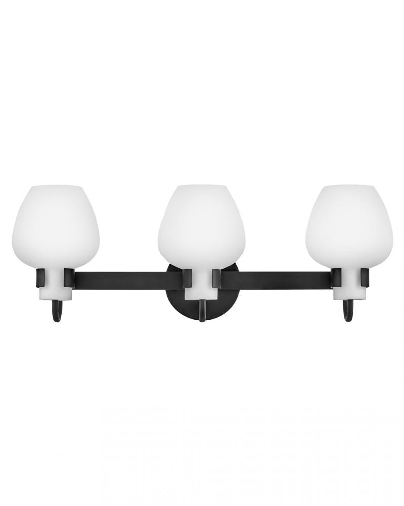 Sylvie 3 Light Vanity - Black