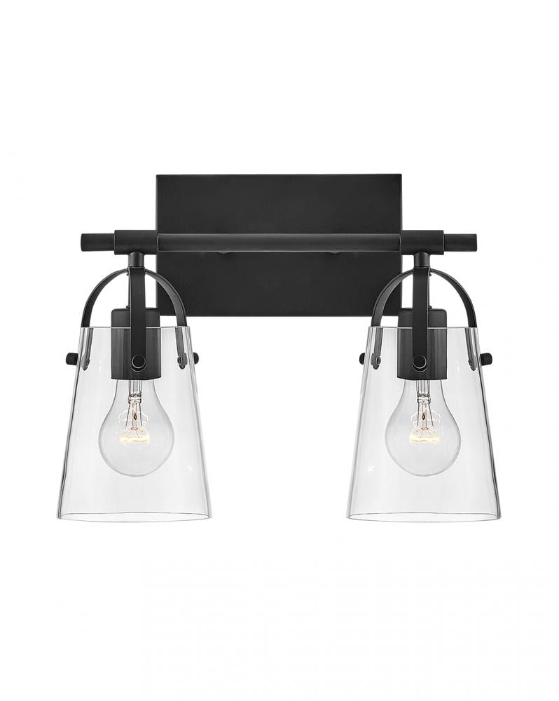 Foster 2 Light Vanity - Black