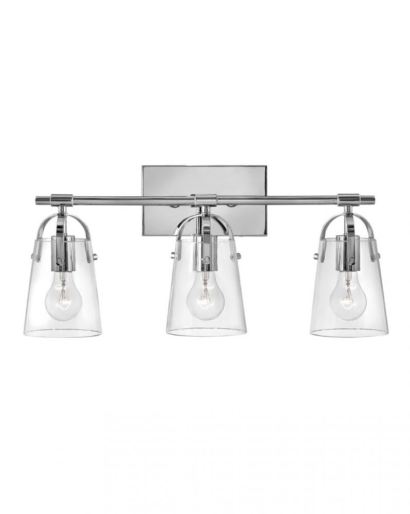 Foster 3 Light Vanity - Chrome