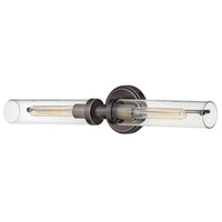 Vaughn Vanity Sconce - Black / Brass