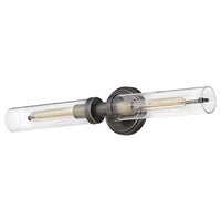 Vaughn Vanity Sconce - Black / Brass