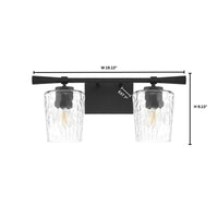 Goodwin 2 Light Vanity - Black
