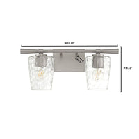 Goodwin 2 Light Vanity - Satin Nickel