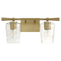 Goodwin 2 Light Vanity - Aged Brass