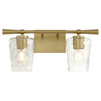 Goodwin 2 Light Vanity - Aged Brass