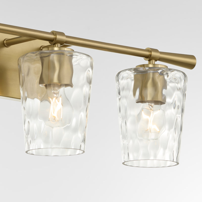 Goodwin 2 Light Vanity - Aged Brass