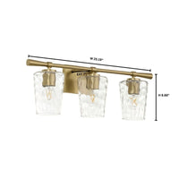 Goodwin 3 Light Vanity - Aged Brass