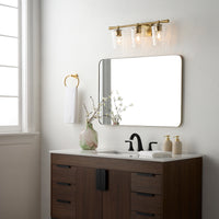Goodwin 3 Light Vanity - Aged Brass
