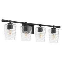 Goodwin 4 Light Vanity - Black