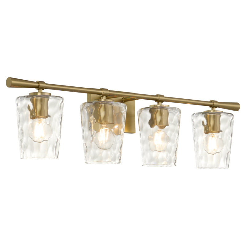 Goodwin 4 Light Vanity - Aged Brass
