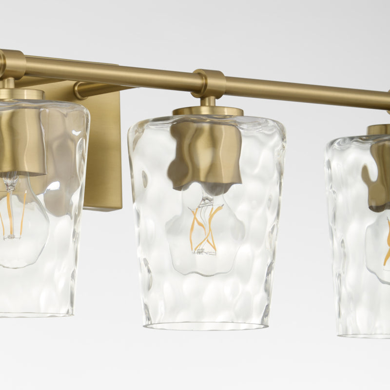 Goodwin 4 Light Vanity - Aged Brass