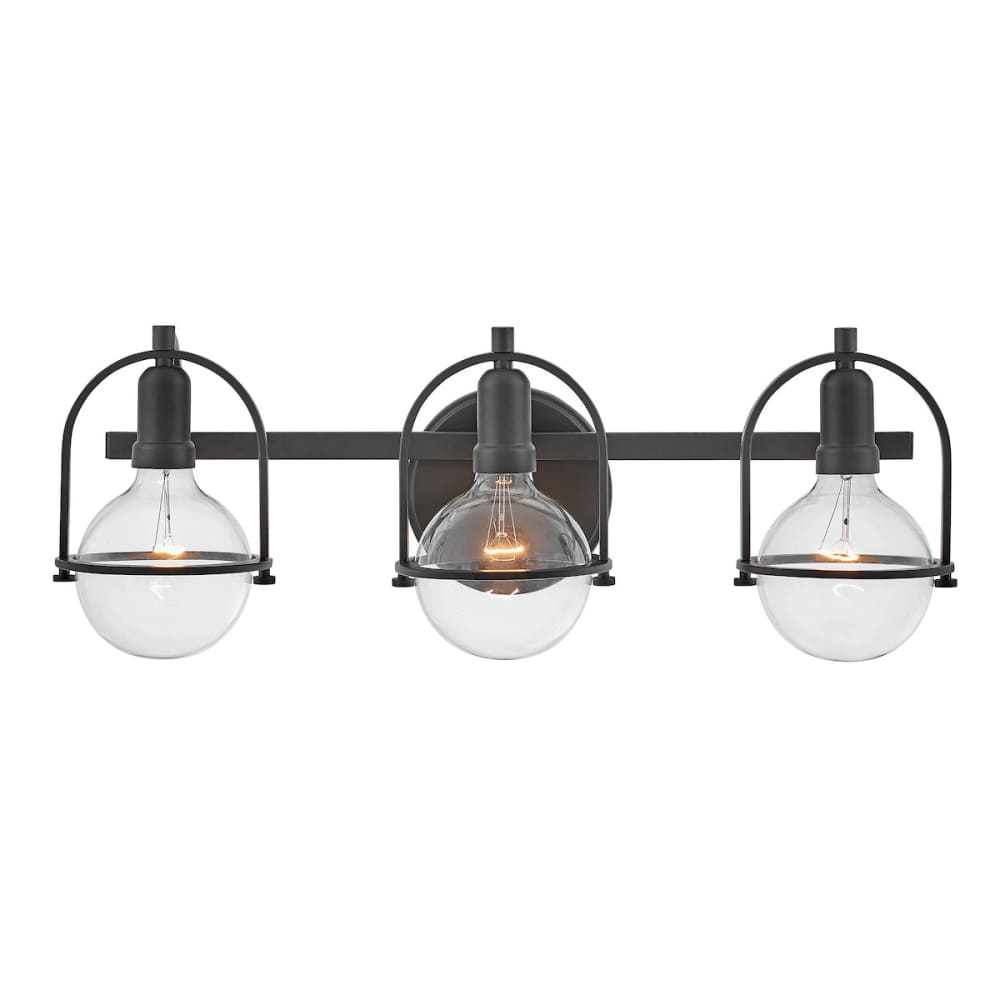 Somerset 3 Light Vanity - Black