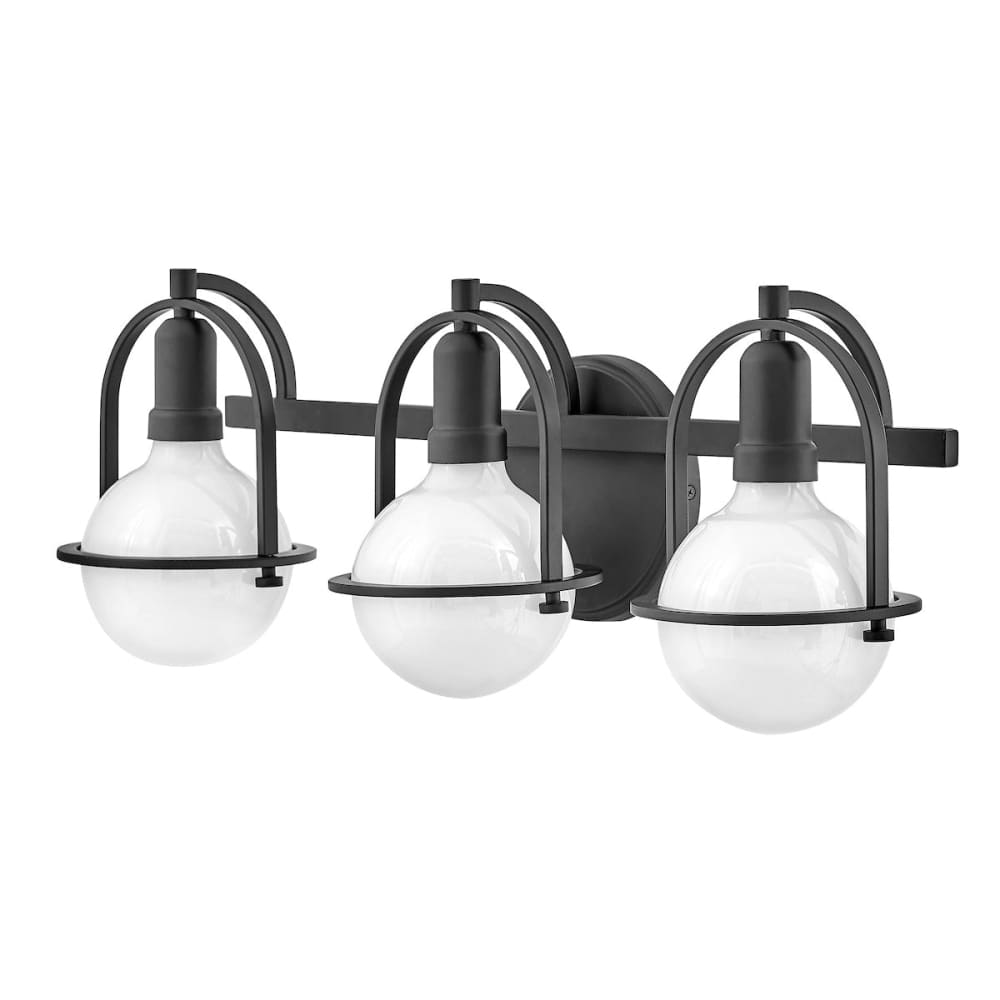 Somerset 3 Light Vanity - Black