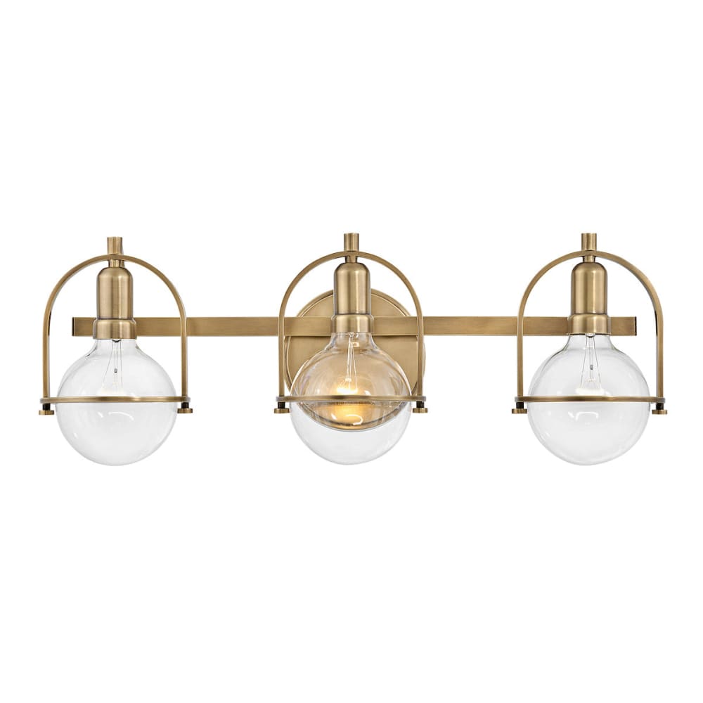 Somerset 3 Light Vanity - Brass