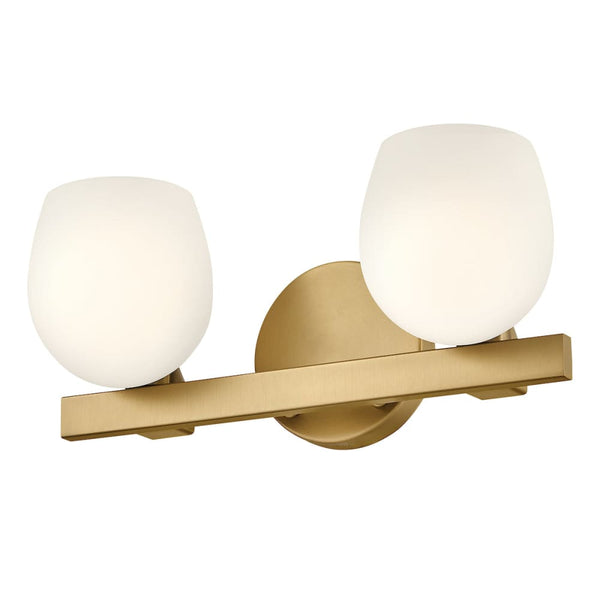 Mae 2 Light Vanity - Brass