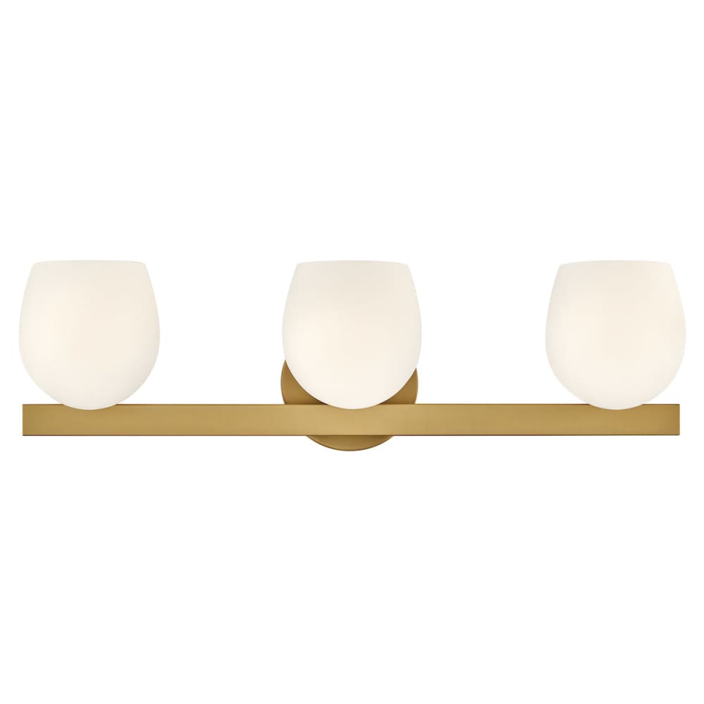 Mae 3 Light Vanity - Brass
