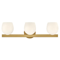 Mae 3 Light Vanity - Brass