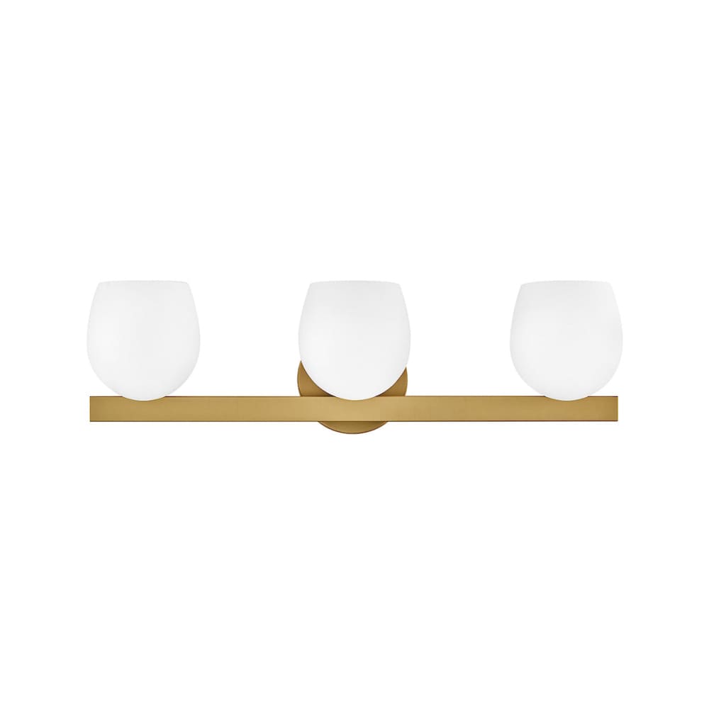 Mae 3 Light Vanity - Brass