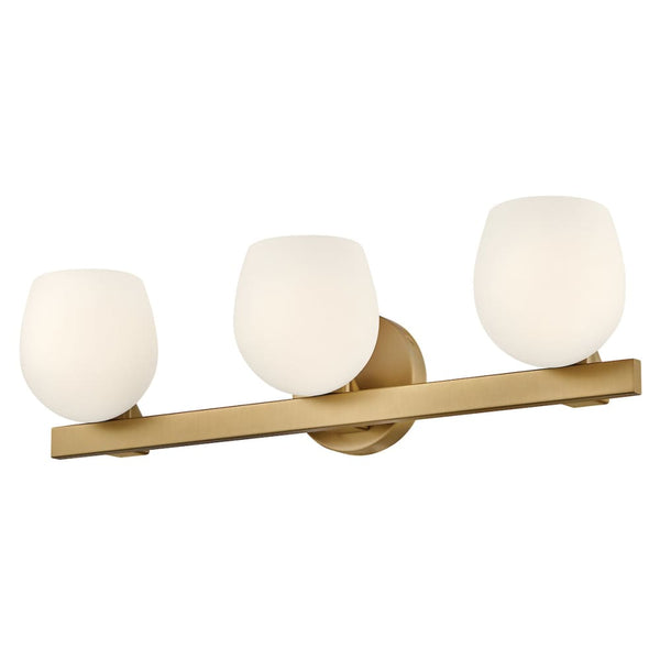 Mae 3 Light Vanity - Brass